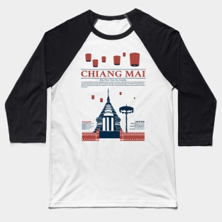 Visit Chiangmai Thailand Baseball T-Shirt